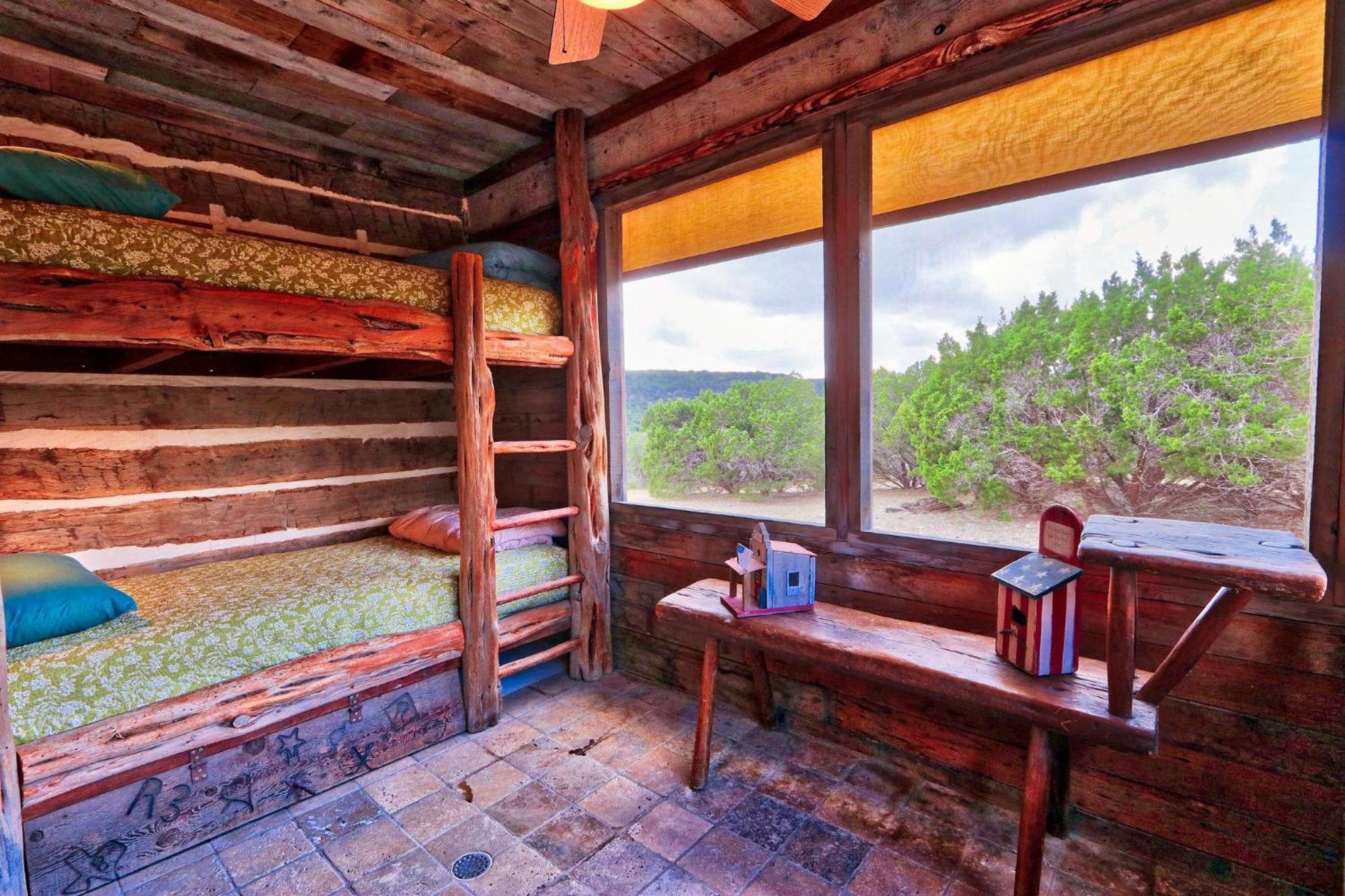 Log Cabin At Old Glory Ranch Wimberley Exterior photo